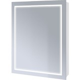 Зеркальный шкаф Emmy Родос 70x80 с подсветкой белый