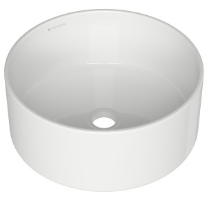 Раковина Aqueduto ESPIRAL ESP0110 накладная круглая белый глянцевый